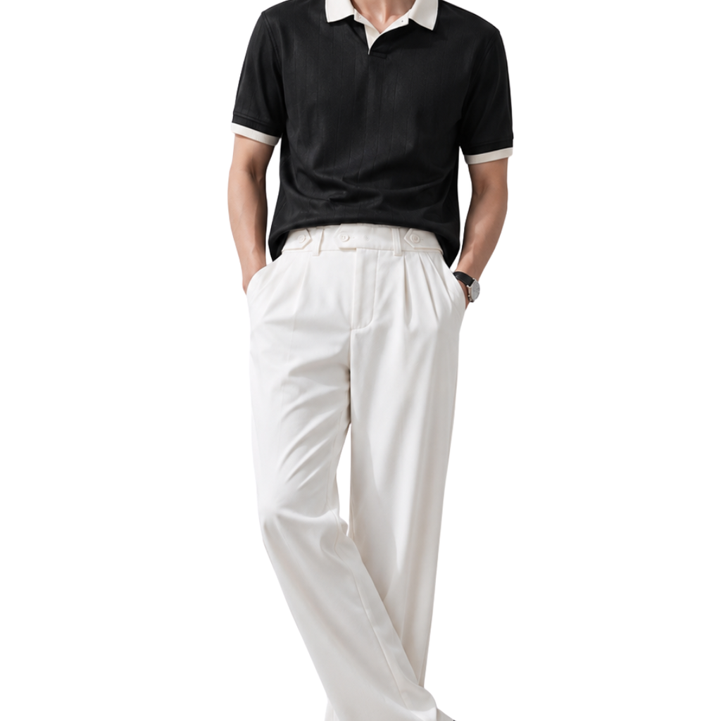 Black Drop Needle and Korean Trouser