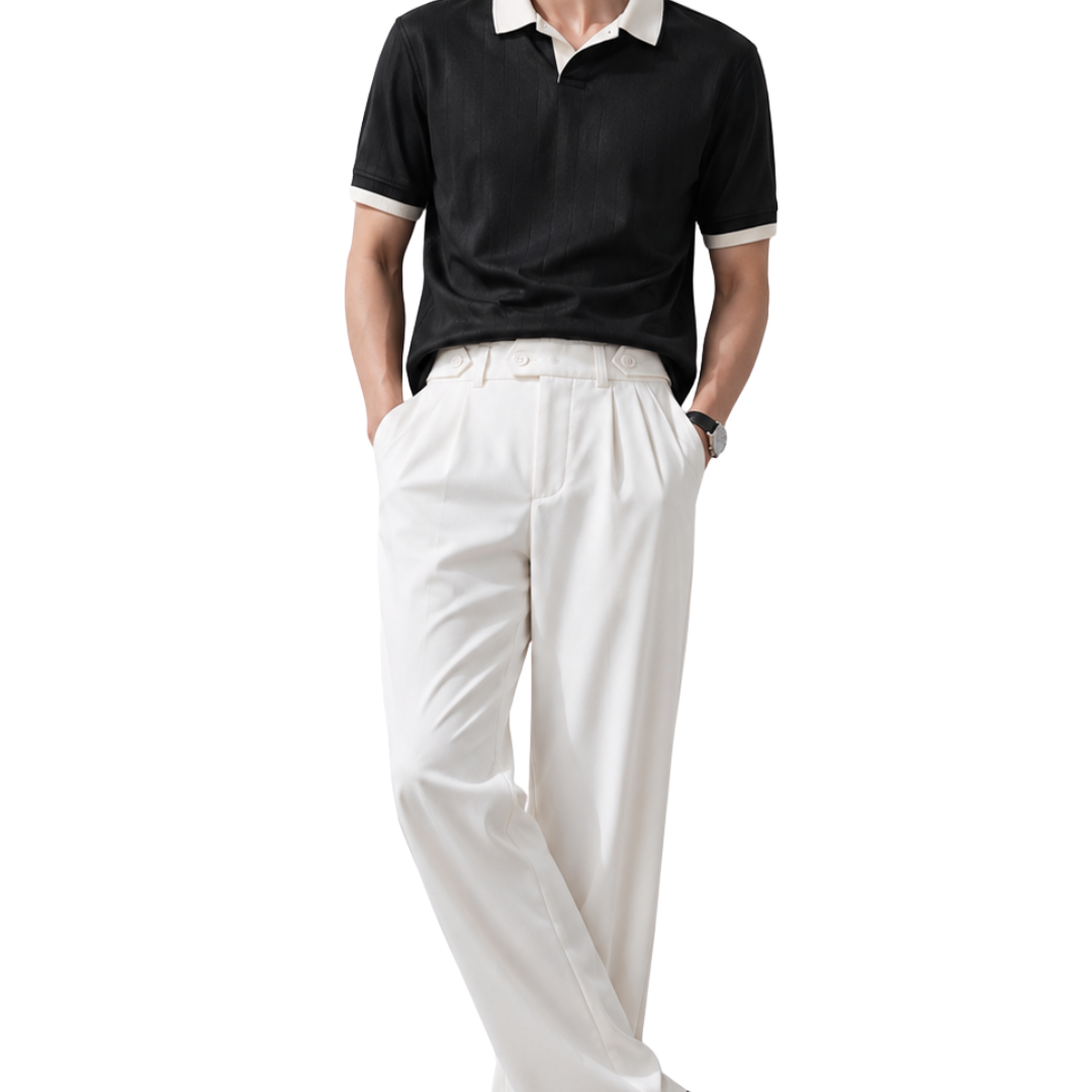 Black Drop Needle and Korean Trouser