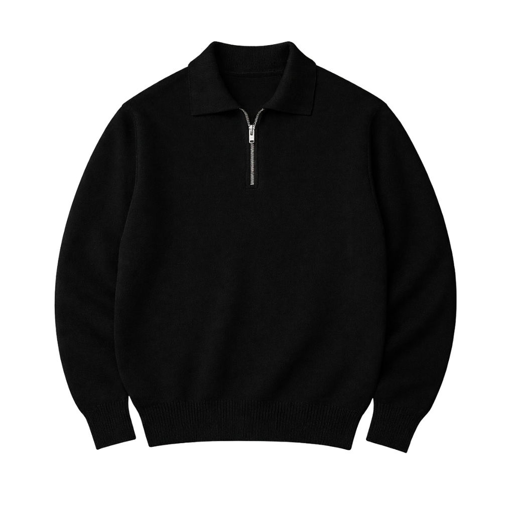 Black Half Zipper