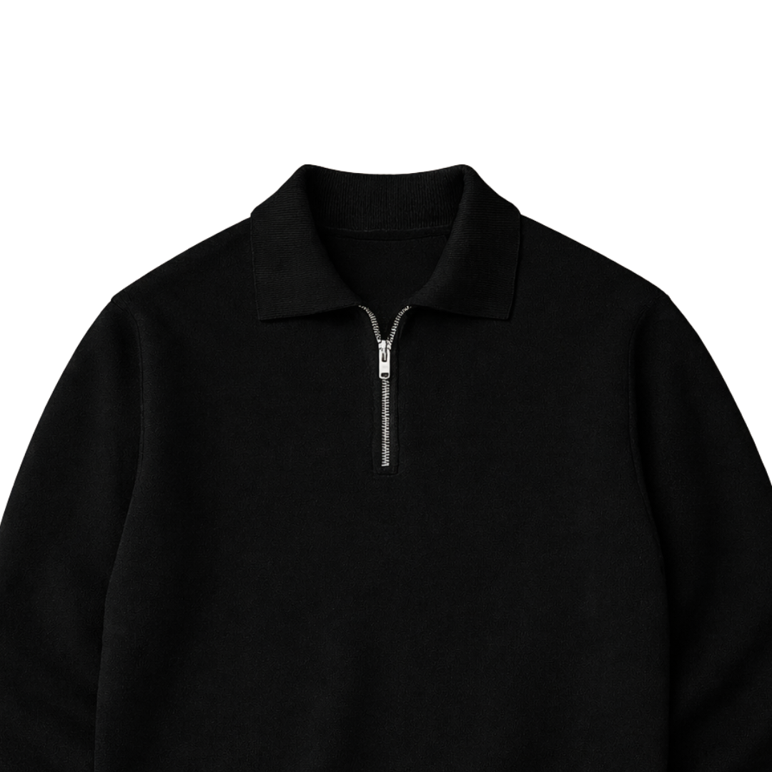 Black Half Zipper