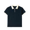Navy Blue Half Zipper