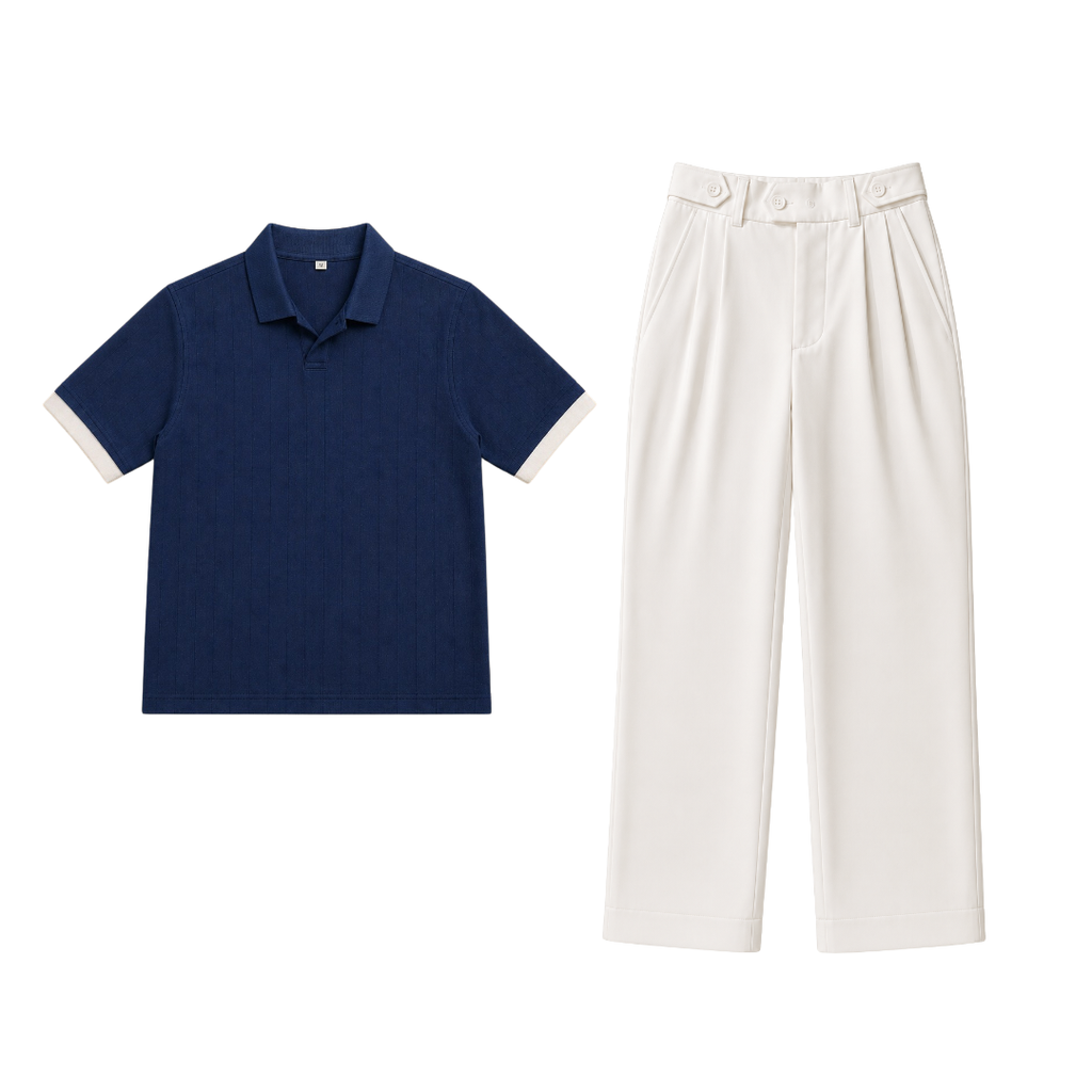 Blue Drop Needle & Korean Trouser