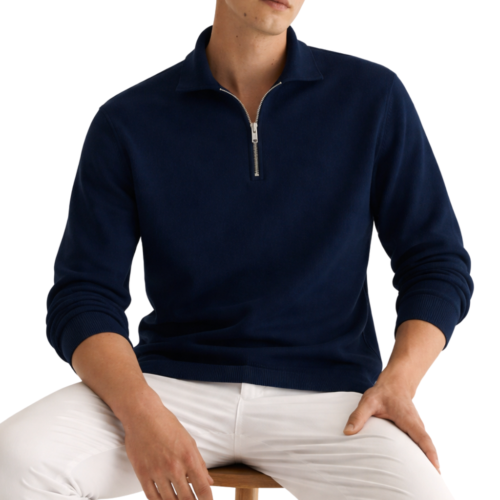 Royal Blue Half Zipper