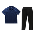 Blue Drop Needle with Black Scuba Trouser