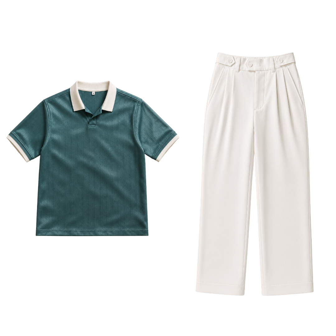 Green Drop Needle & Korean Trouser