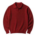 Dark Red V-Collar