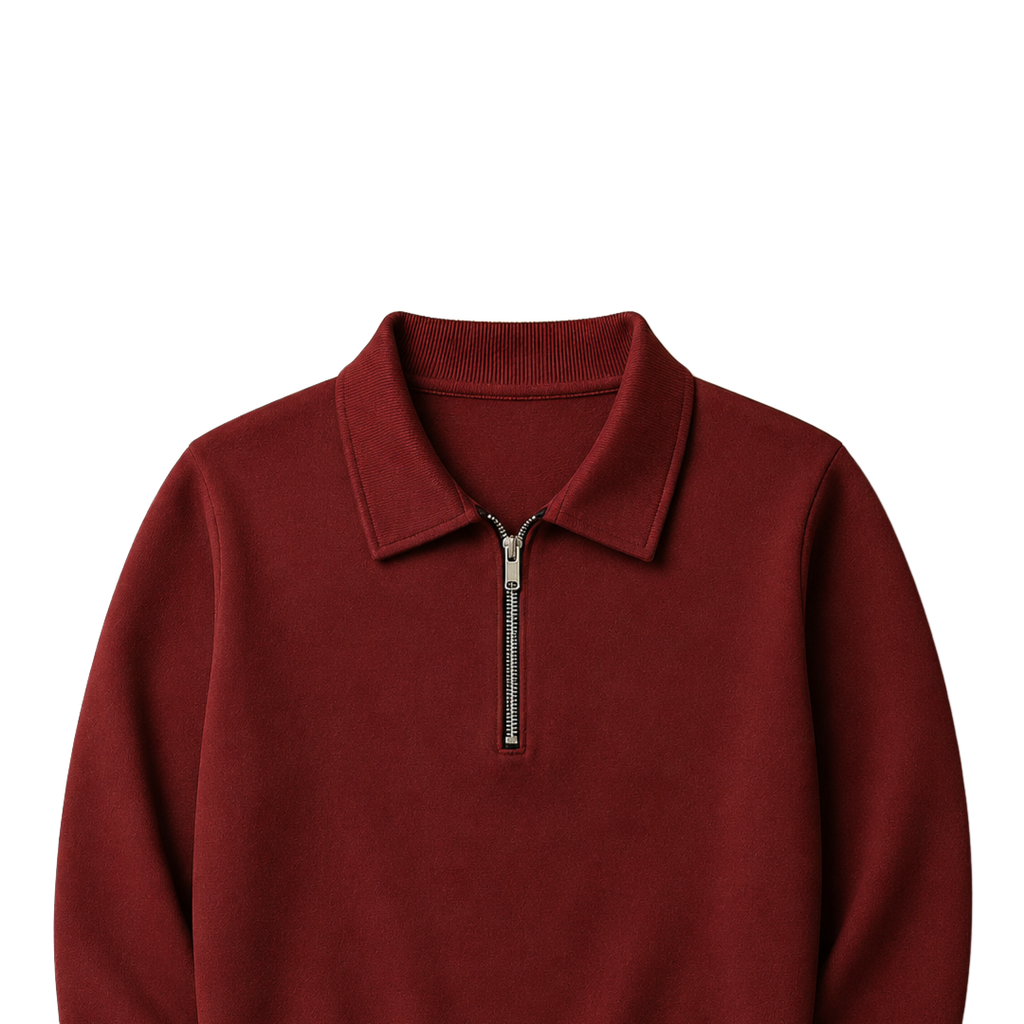 Dark Red Zipper