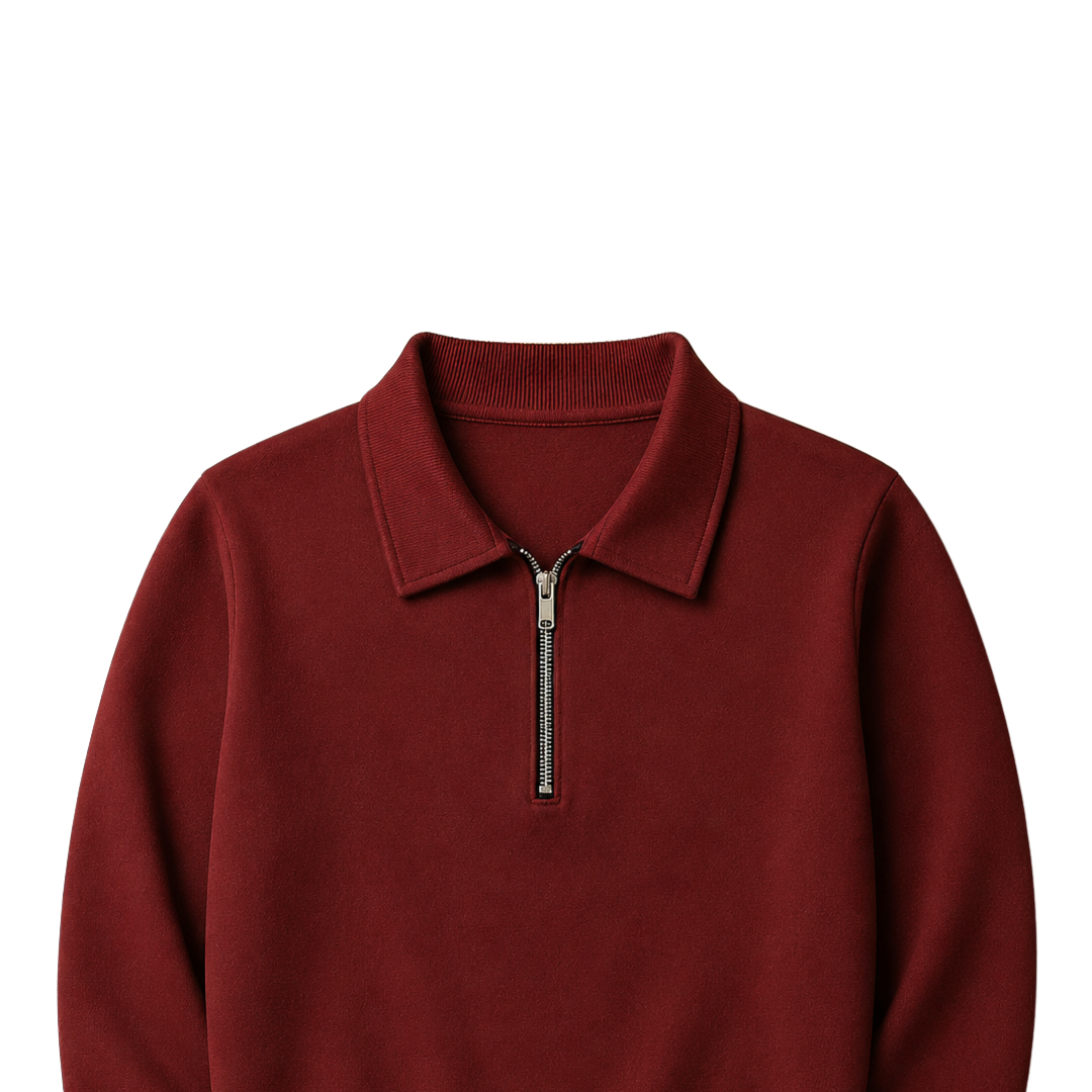 Dark Red Zipper