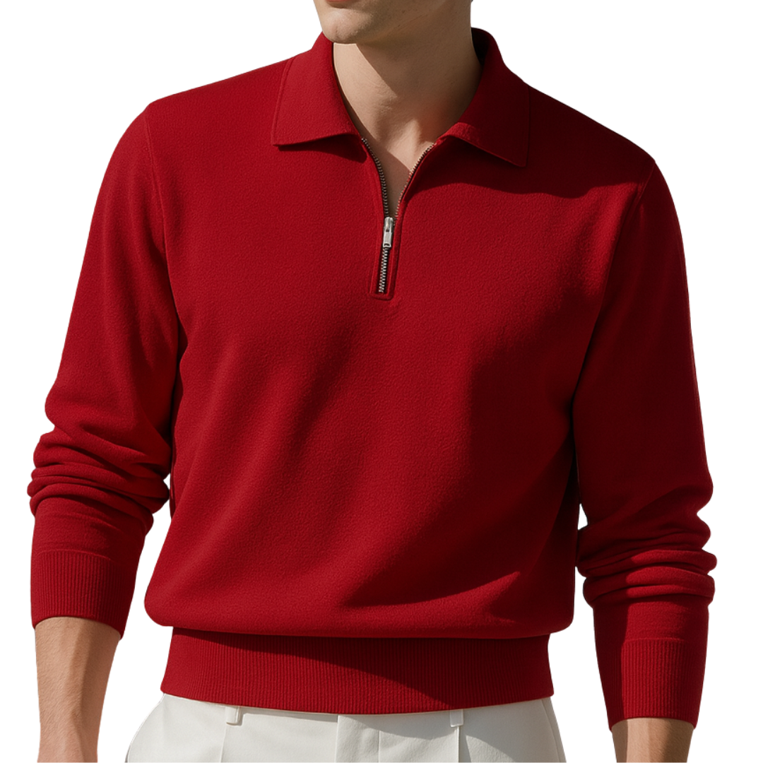 Dark Red Zipper