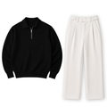 Black Zipper & Korean Trouser